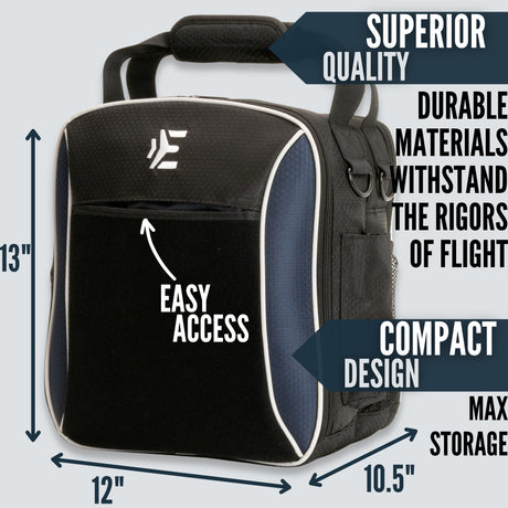 EntireFlight Pilot Bag - The Venture Flight Bag For Pilots - Blue