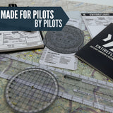 STUDENT PILOT BUNDLE - Aviation Pilot Kneeboard, E6b Flight Computer Plus Plotter & Cross Country Planning Notepad