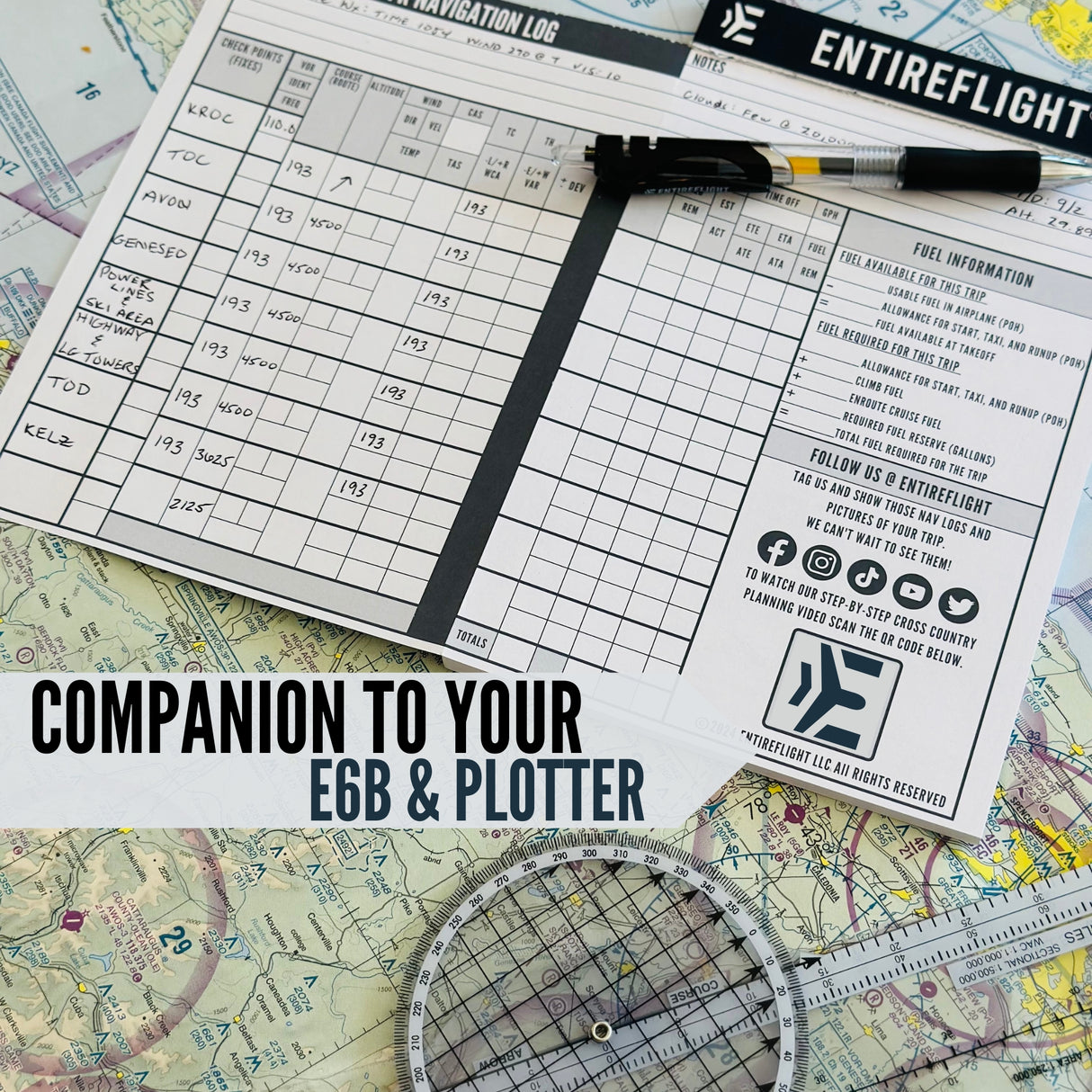 VFR Cross Country Planning FlightPad, VFR Flight, Manual Flight, Student Pilot